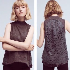 Anthropologie Moth Ella Turtleneck Tank